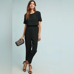 ANTHROPOLOGIE ALLEGORY TEXTURED JUMPSUIT BY CARTONNIER, size Small